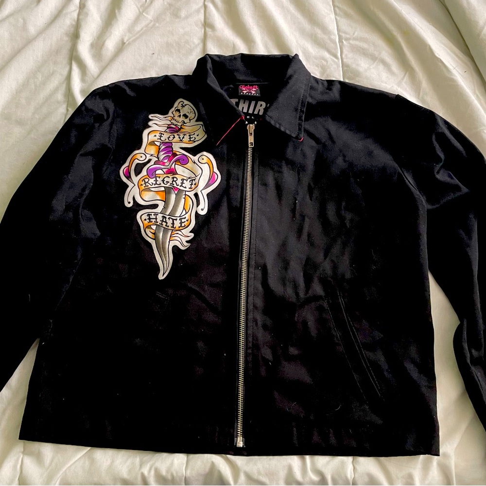 Lucky 13 Apparel Love/Regret/Hate Rockabilly jacket Sz Lg